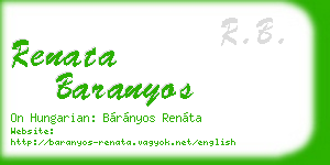 renata baranyos business card